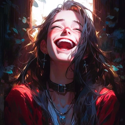 femme riant qui pratique la pensée positive